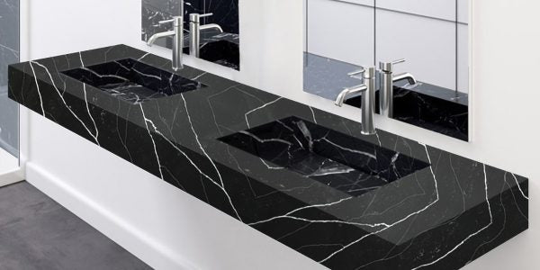 VQ8240W Black Marquina Quartz