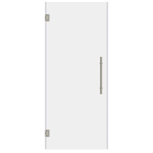 #10H2876 Hinged Frameless Shower Door 28x76