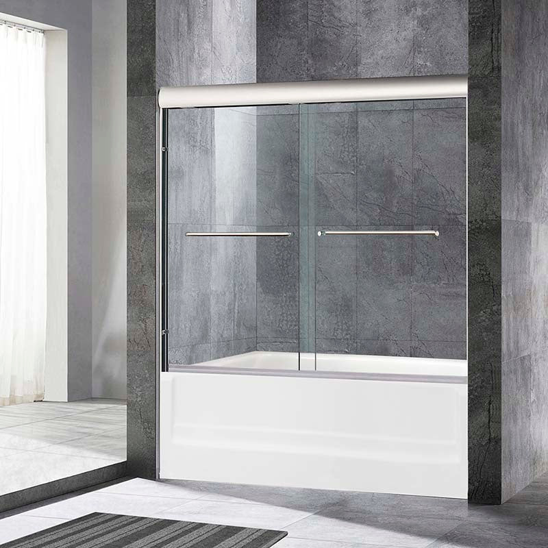 #6TUB Framed Bypass Bathtub Glass Door 60x60